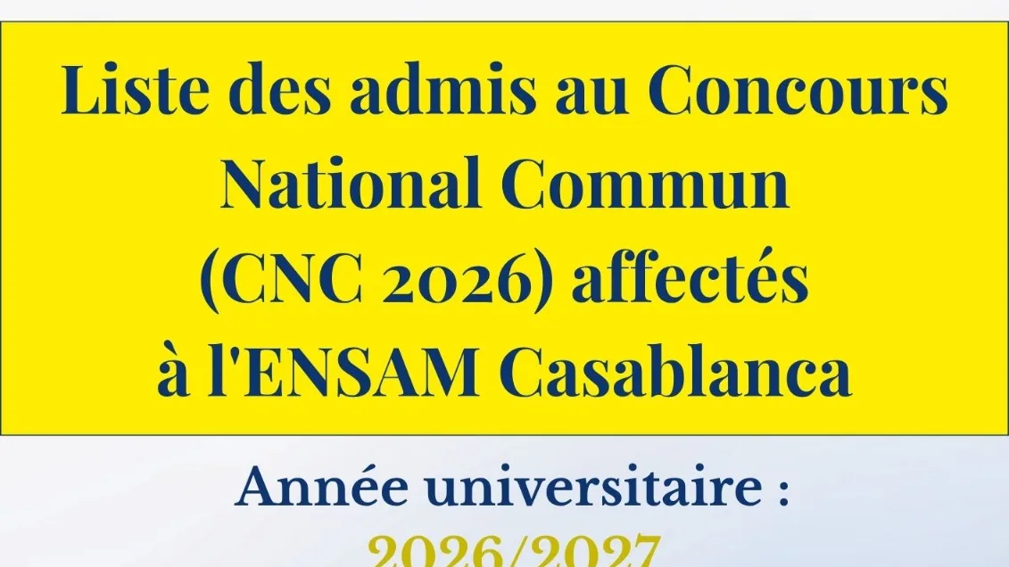 Liste des admis