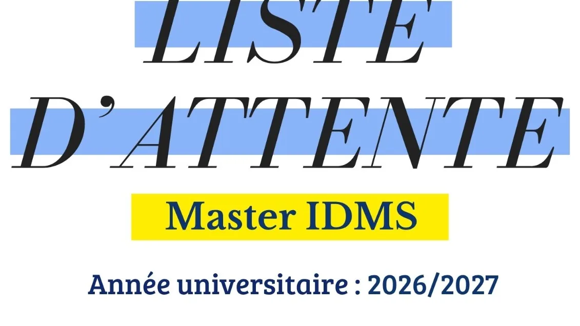 Liste d'attente Master IDMS
