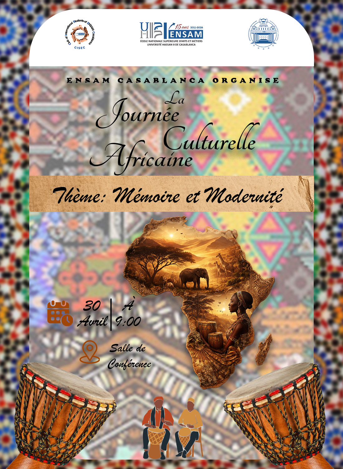 Journée Culturelle Africaine à l’ENSAM Casablanca